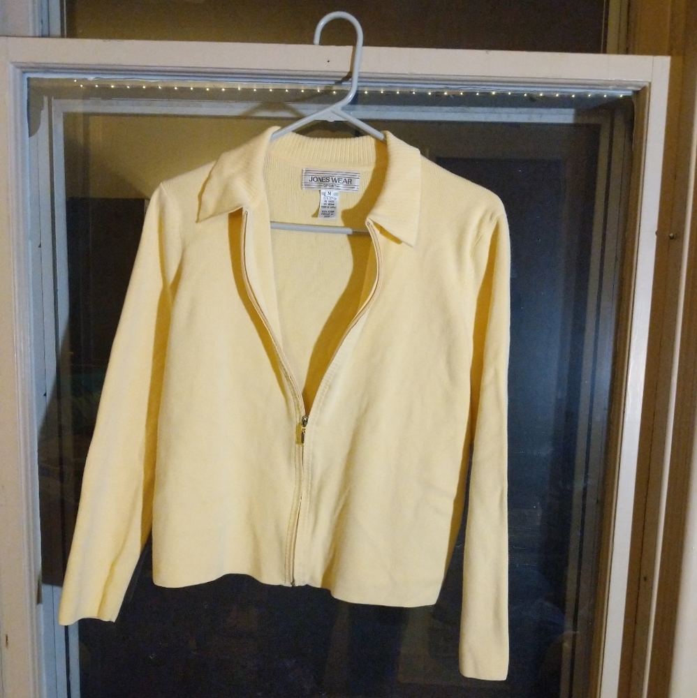 Vintage Tennis Jacket Jones Wear Yellow - Medium